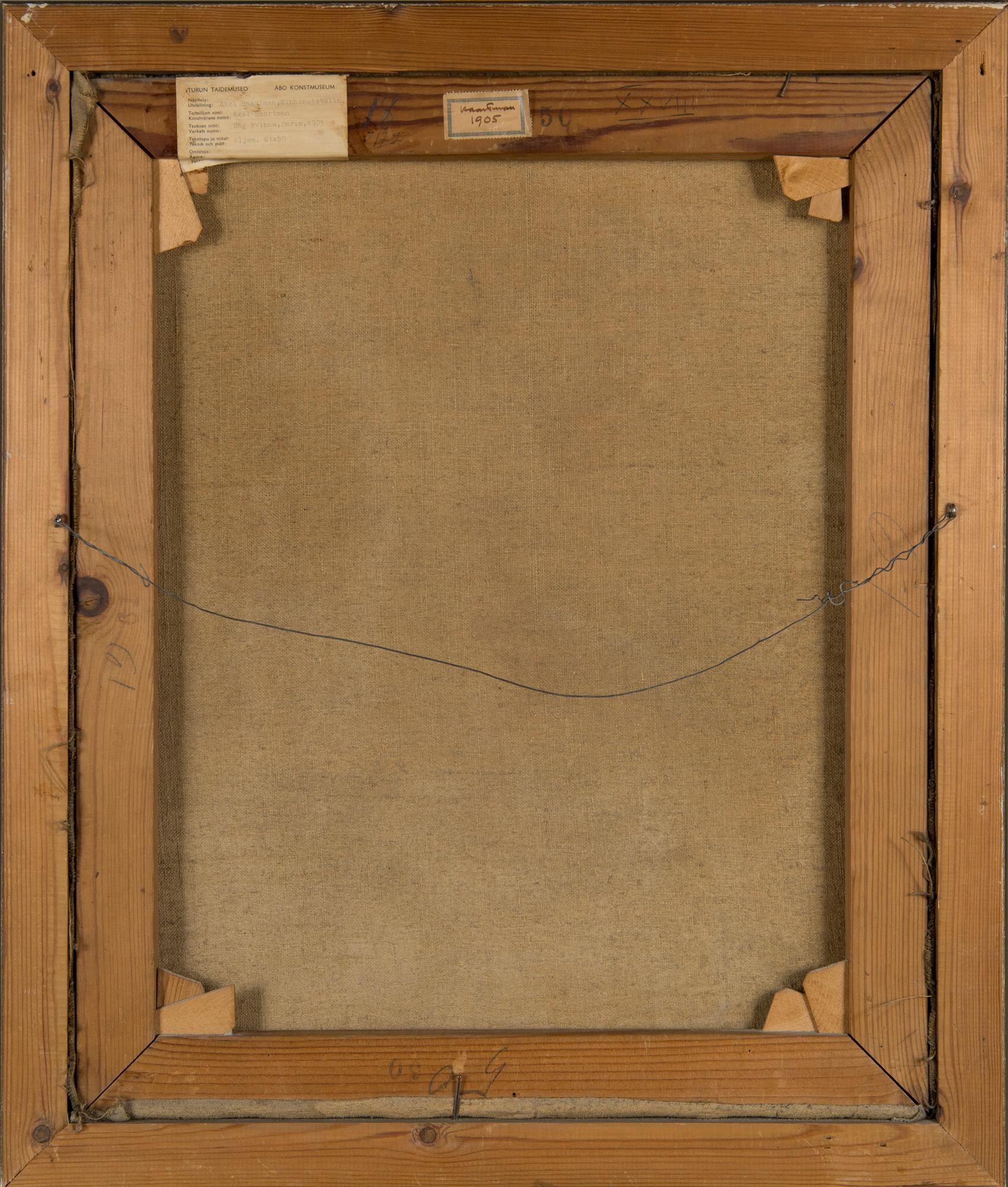 Axel Haartman, Young woman.