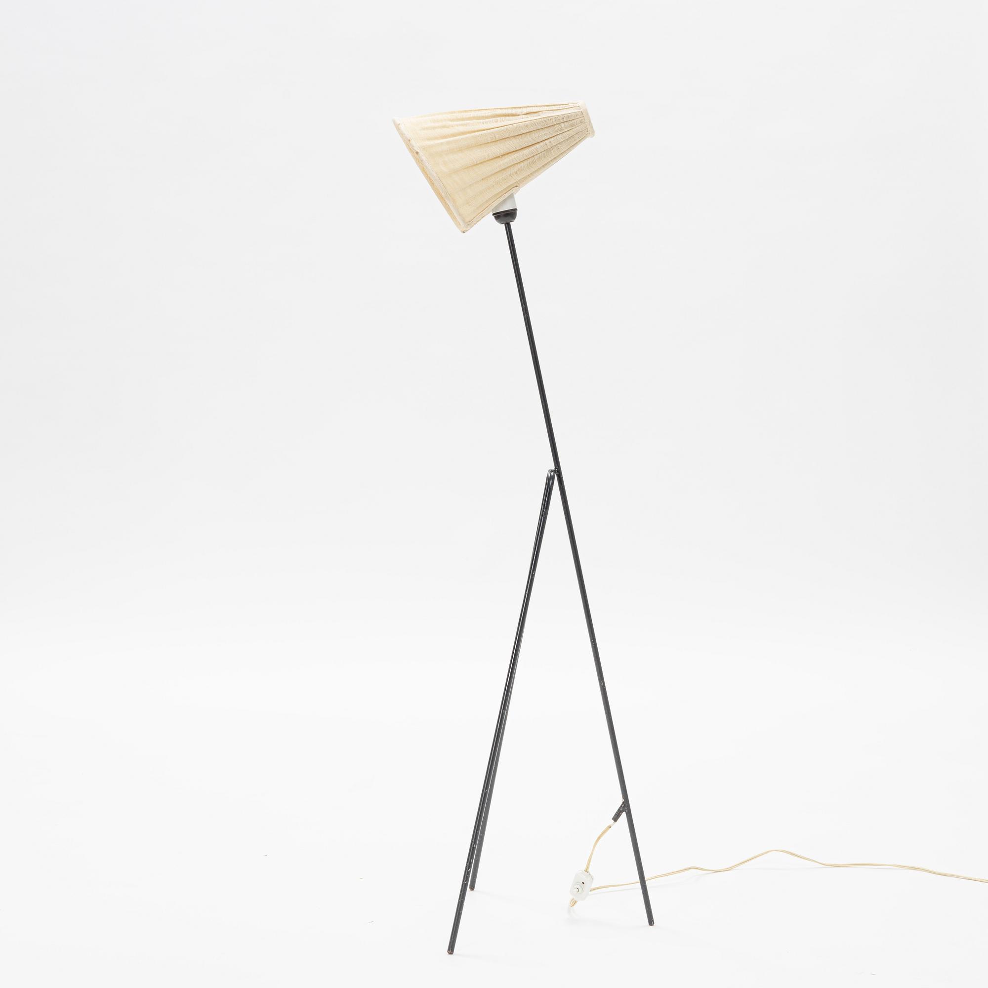 Hans Bergström, golvlampa, modell 569, "Giraffen", Atelje Lyktan, 1950-tal.