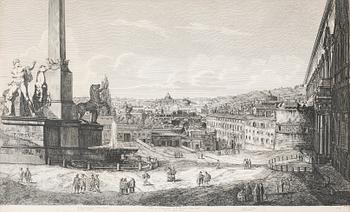 LUIGI ROSSINI,  etching, possibly later print.