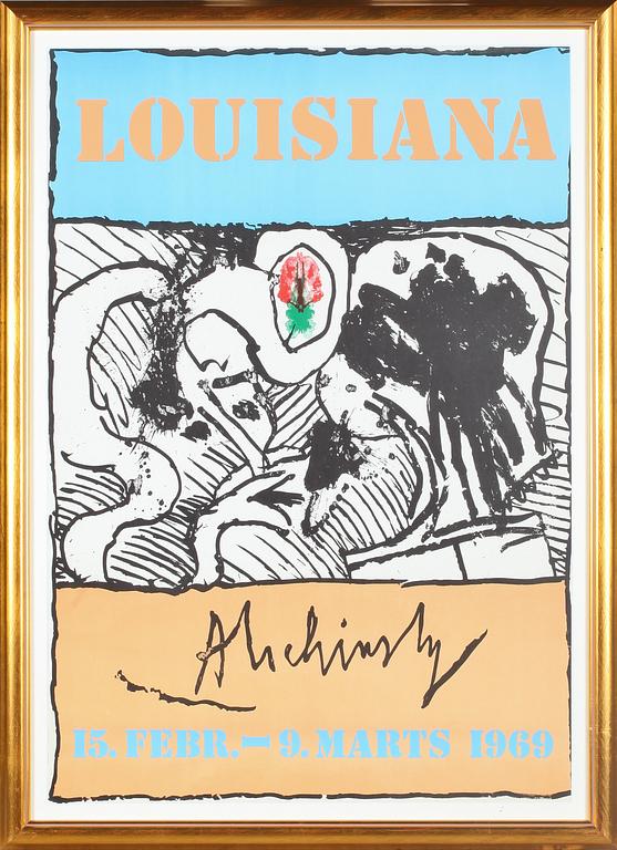 UTSTÄLLNINGSAFFISCH, Alechinsky, Louisiana, daterad 1969.