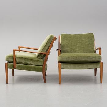FÅTÖLJER, ett par, "Löven", Arne Norell, 1960-tal.