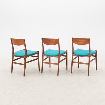 Chairs 3 pcs Denmark mid-20th century.