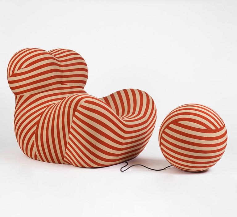 Gaetano Pesce, a "La Mamma" armchair with ottoman model UP5 and UP6 from the 2000 series, B&B Italia, Italy.
