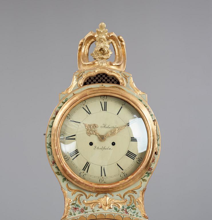 A Swedish Rococo 18th century longcase clock.