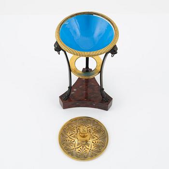 An Empire style gilt bronze censer, 20th Century.