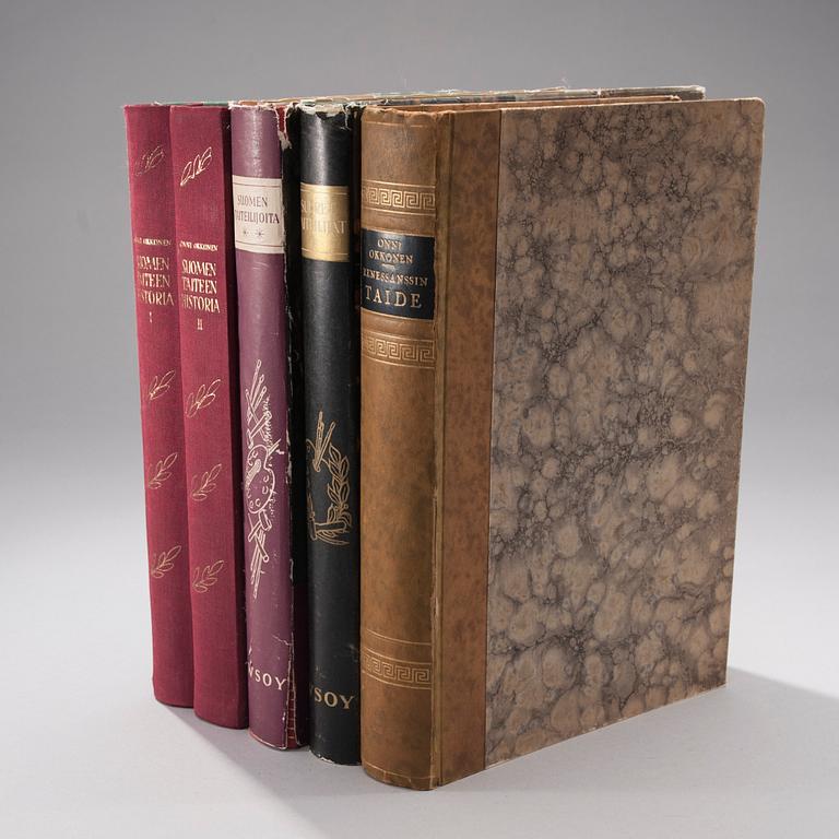 KONSTBÖCKER, 5 st, Werner Söderström Borgå 1940-tal.