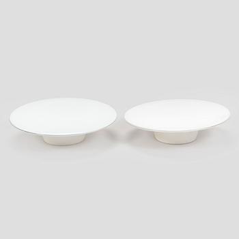 Arne Jacobsen, a pair of ceiling lamps/wall lamps, "AJ-Eklipta", Louis Poulsen, Denmark.