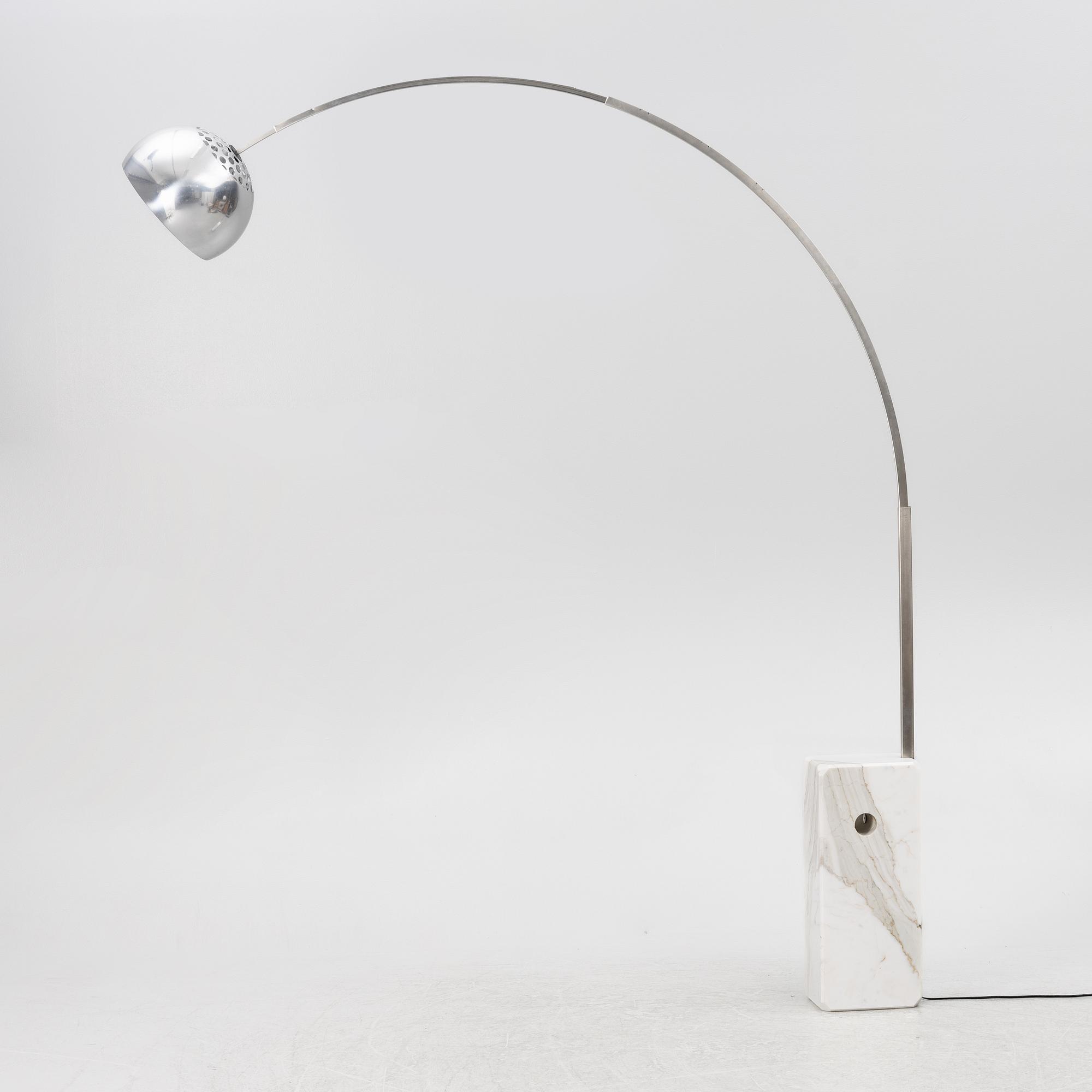 Achille Castiglioni, Pier Giacomo Castiglioni, floor lamp, "Arco", Flos.