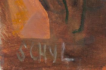 JULES SCHYL, olja på duk, signerad, a tergo daterad 1957.