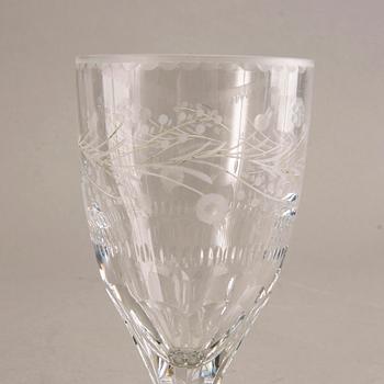 A 36 pcs Kosta "Koskull" glass service later part of the 20th century.