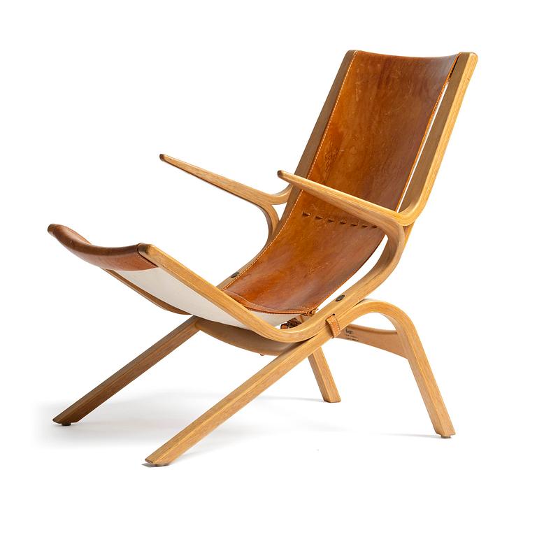 Bertil Fridhagen, fåtölj, "Limento", modell "5-168", Svenska Möbelfabrikerna, Bodafors, 1961.