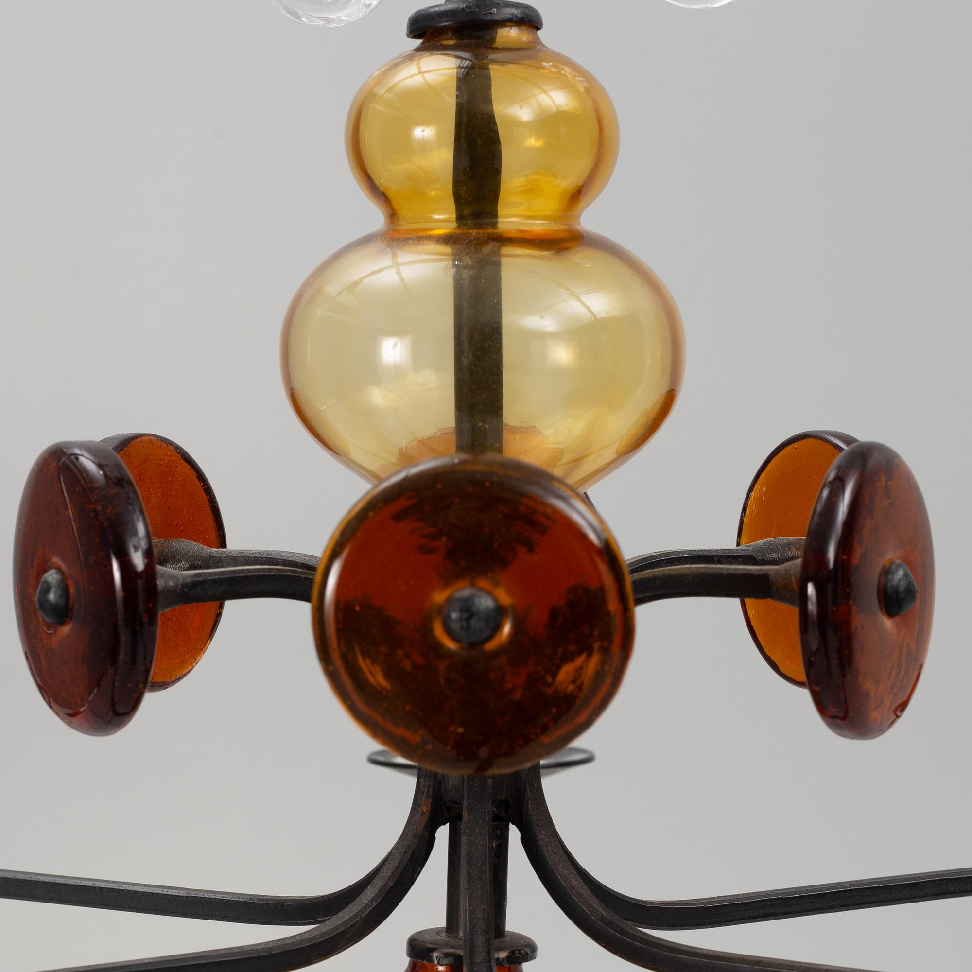 Erik Höglund, ljuskrona, Boda Smide, 1900-talets andra hälft.