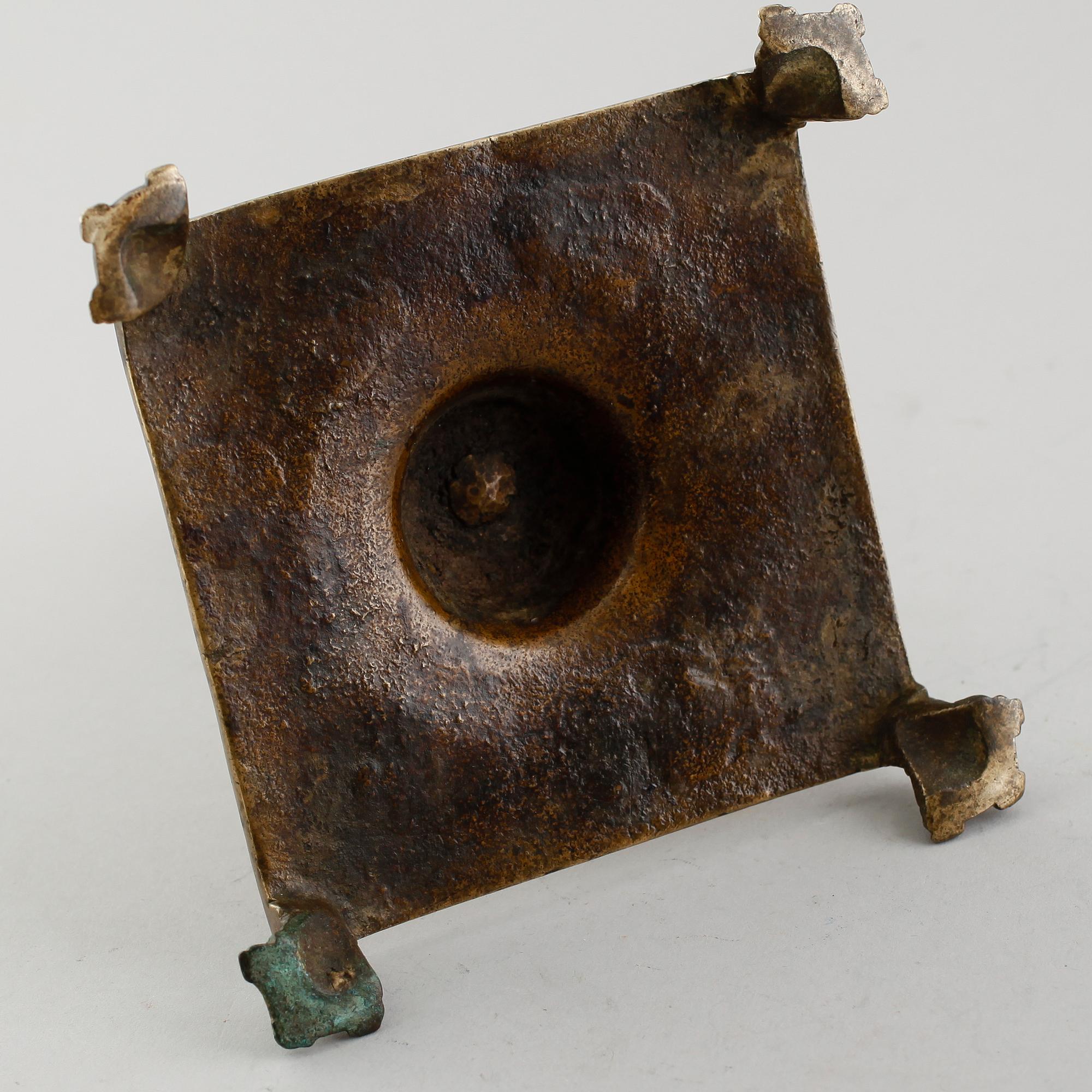 LJUSSTAKE, mässing, 1600-tal.