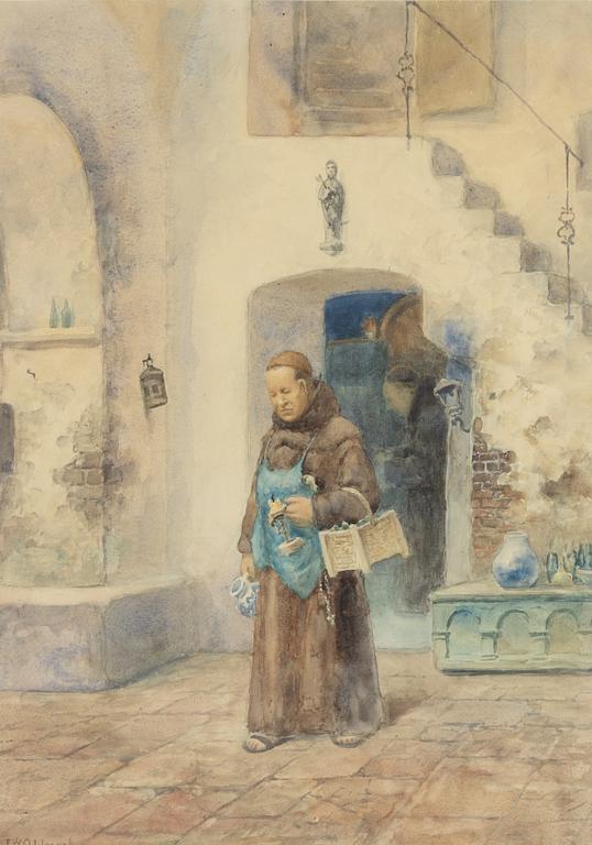 Frans Wilhelm Odelmark, Munk i klosterkök.