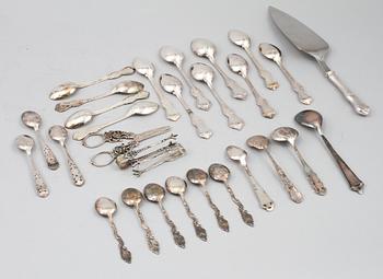 PARTI SILVER, 29 delar, 1900-tal. Vikt 452 g.