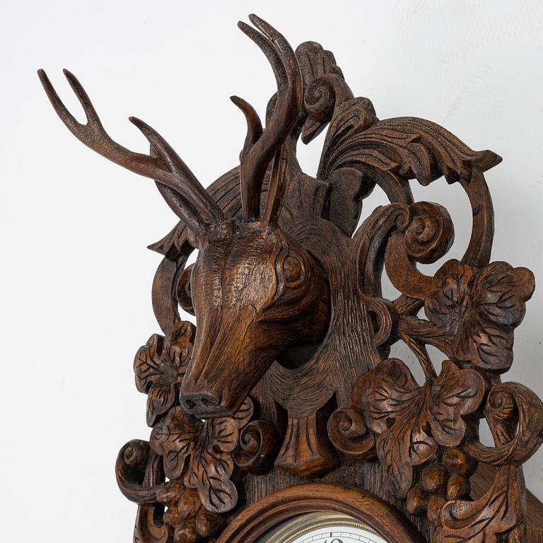 Wall clock, Gustav Becker, Germany, early 20th century.