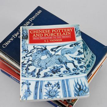 A group of 15 books, about Chinese ceramics and works of arts.