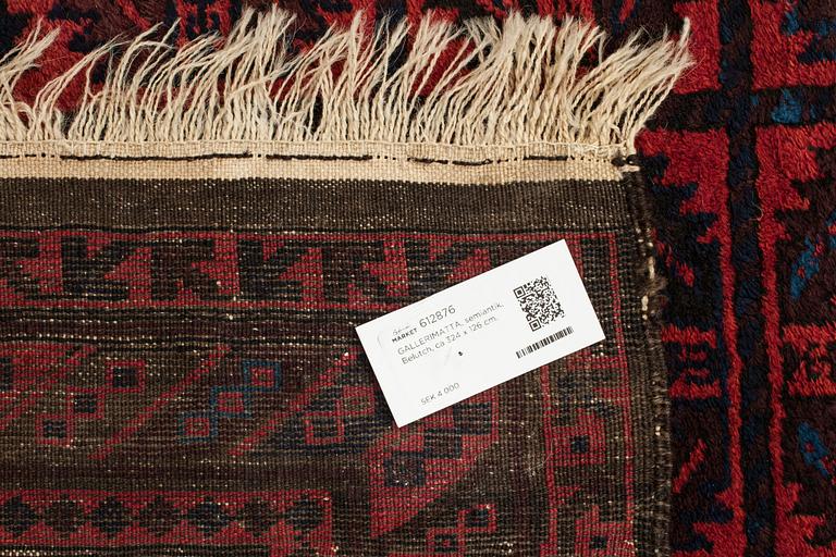 GALLERIMATTA, semiantik, Belutch, ca 324 x 126 cm.