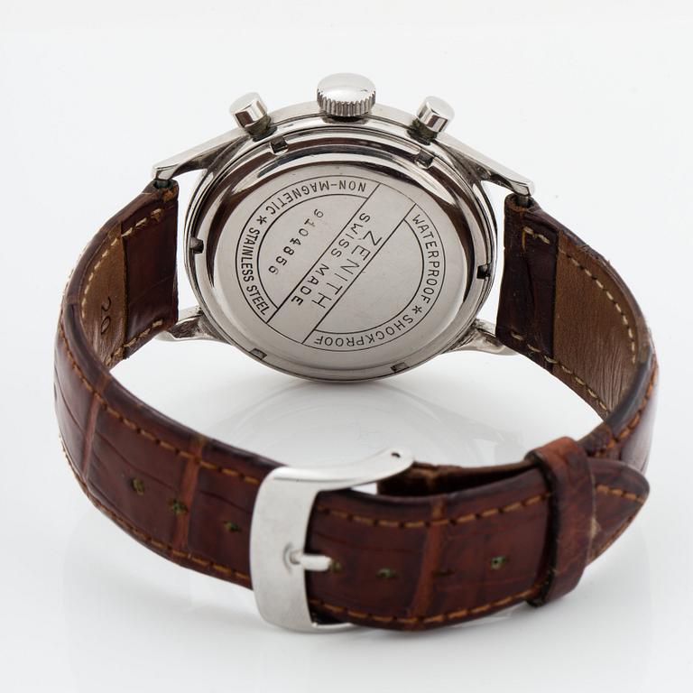 ZENITH, chronograph, "Type Military", "Tropical Dial".