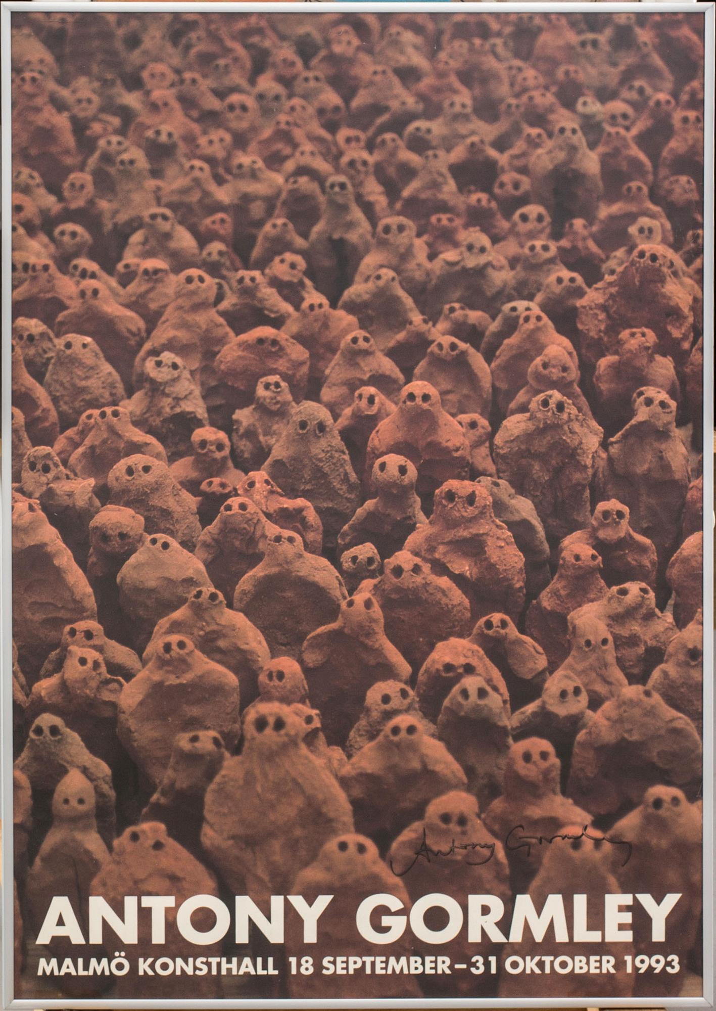 ANTONY GORMLEY, a signed poster.