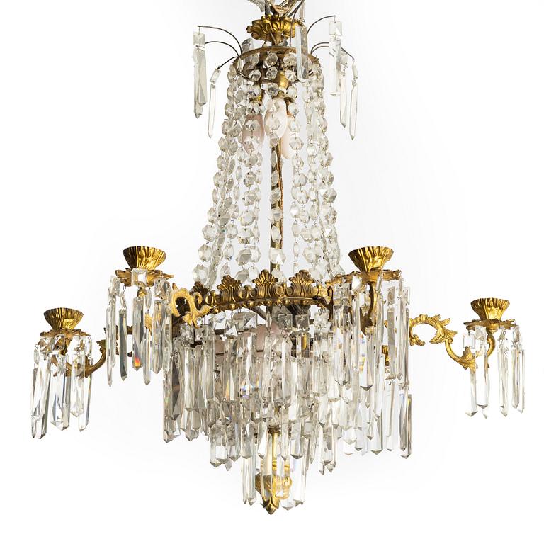 A chandelier, late 19th Century.