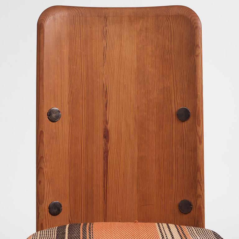 Axel Einar Hjorth, a stained pine 'Lovö' chair, Nordiska Kompaniet, Sweden 1930s.