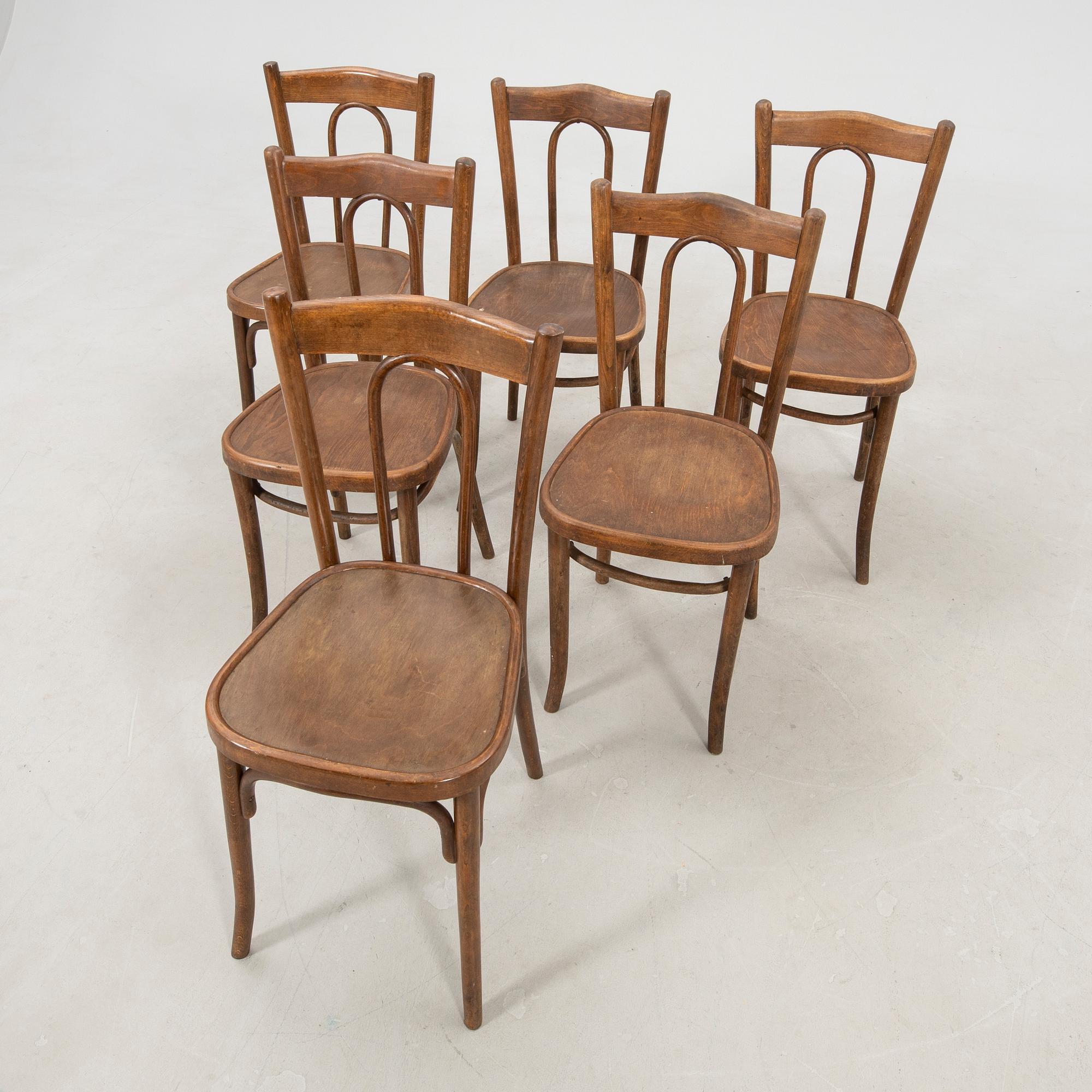 Stolar 6 st 1900-talets första hälft.