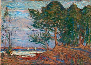 302. Rikard Lindström, Skärgårdslandskap.