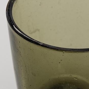 Kaj Franck, a mid-20th-century glass jug model 5601 and a set of 12 glasses model 5023, Nuutajärvi, Finland., a mid-20th-century g.