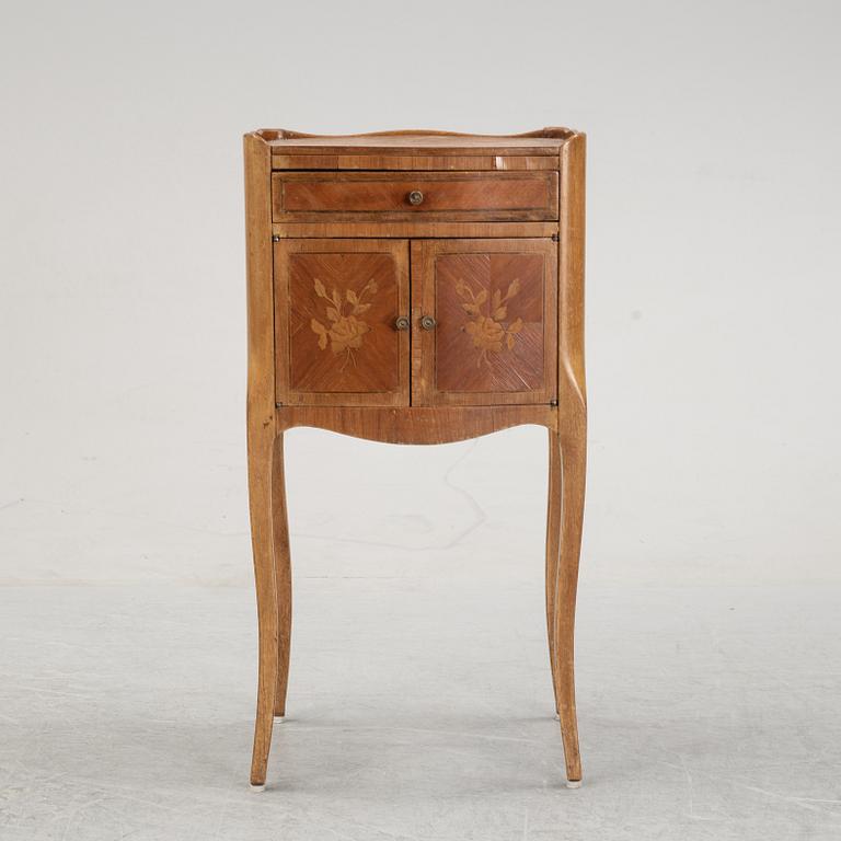 A rococo style bedside table, 20th Century.