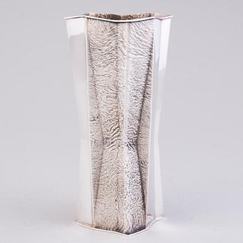 TAPIO WIRKKALA, Silver vase TW 226, marked TW, Hopeakeskus, Hämeenlinna, Finland 1967.