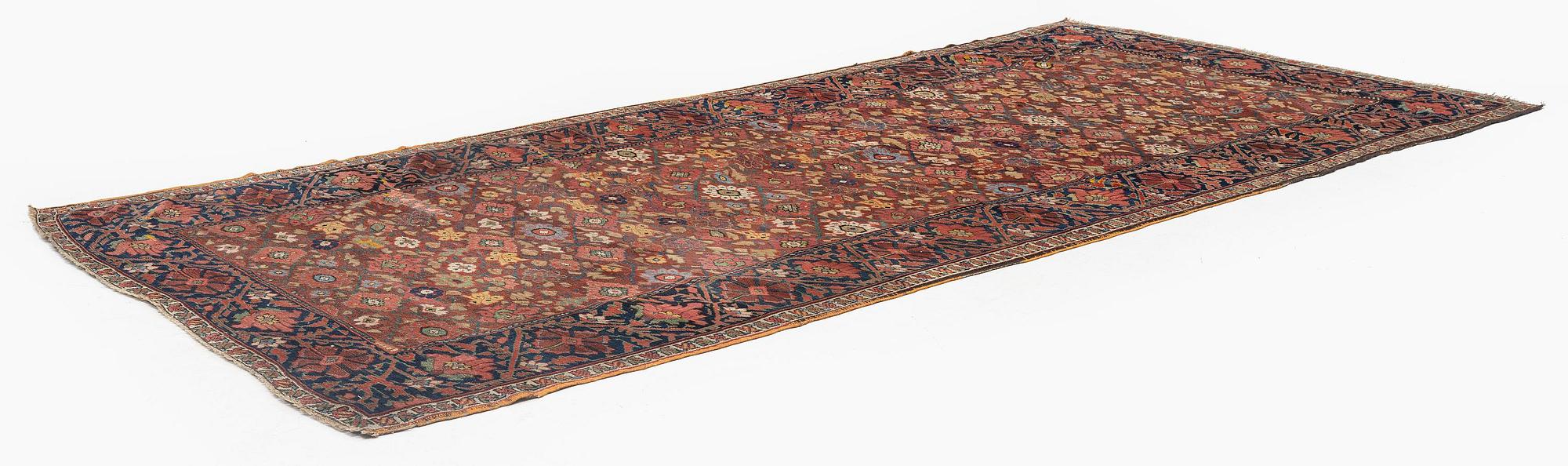 An antique Kurdish kelleh, Northwest Persia, c. 340 x 150 cm.