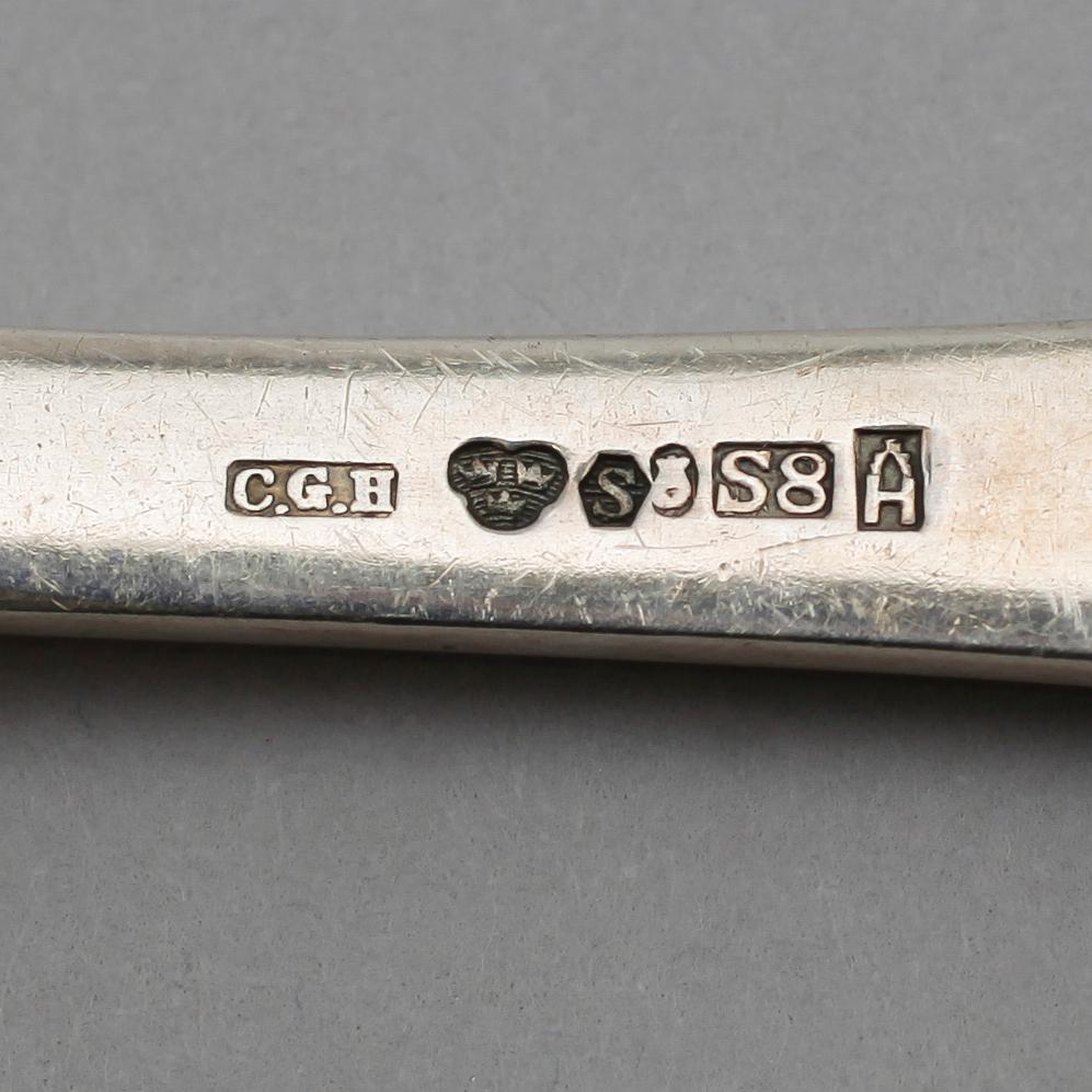 BESTICK, 16 delar, silver, olika modeller, 1900-tal. Vikt ca 292 gram.