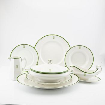 Servis 49 dlr Gustavsberg omkring 1900, porslin.