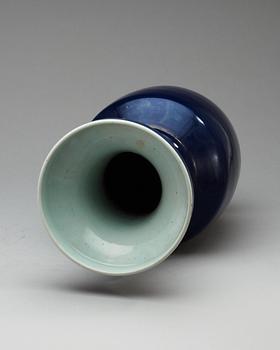 A powder blue vase, Qing dynasty, 19th Century.