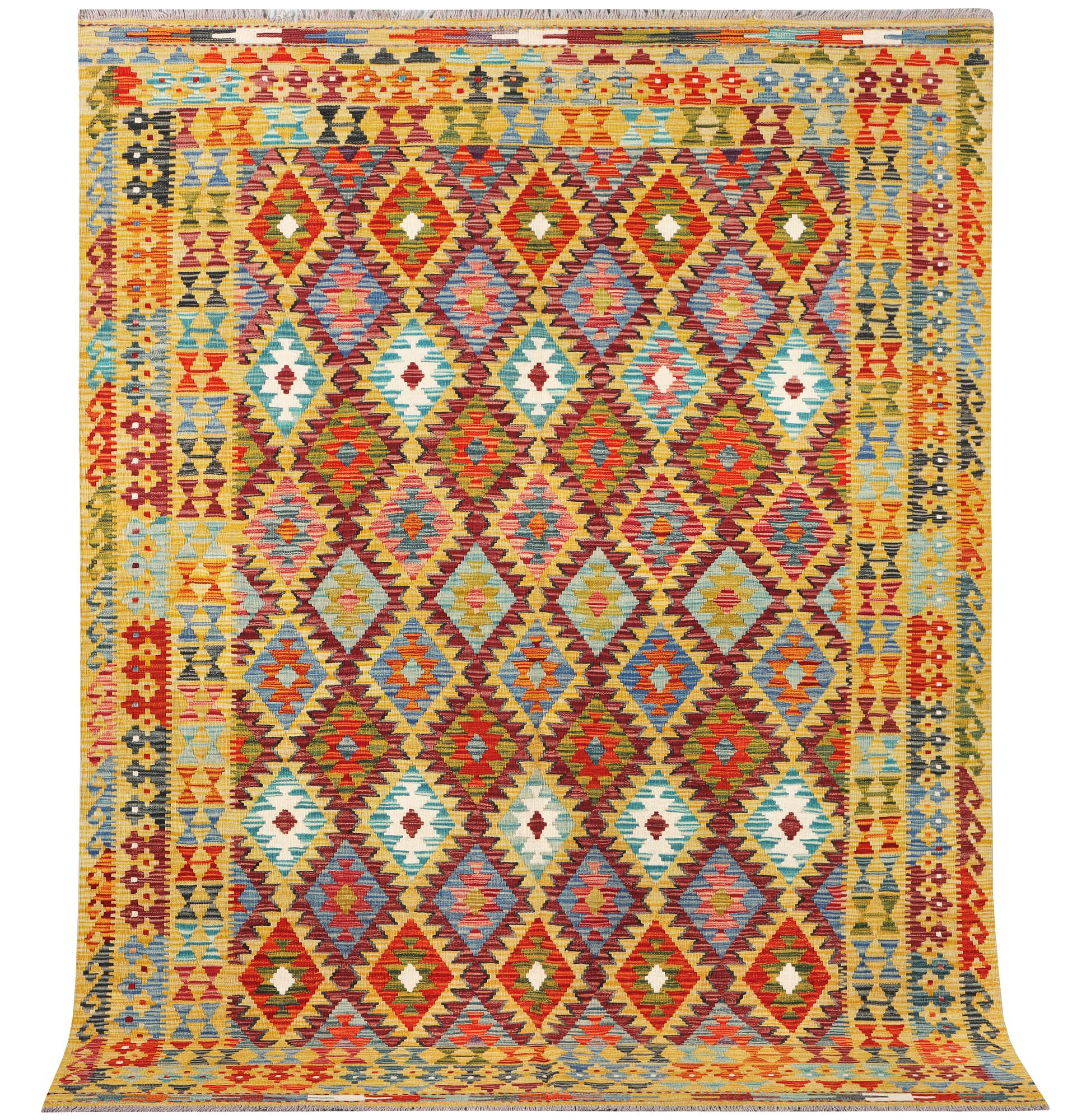 A Kilim rug, c. 240 x 181 cm.