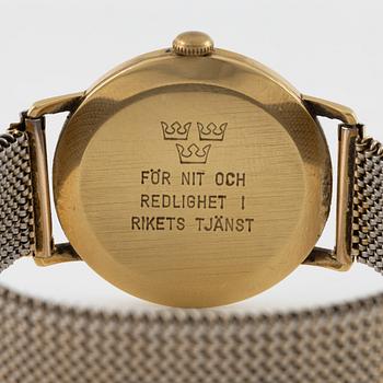 Certina, armbandsur, 18K guld, 34 mm.