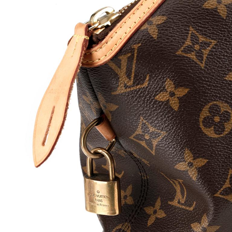 LOUIS VUITTON, a monogram canvas shoulder bag, "Lockit Horizontal".