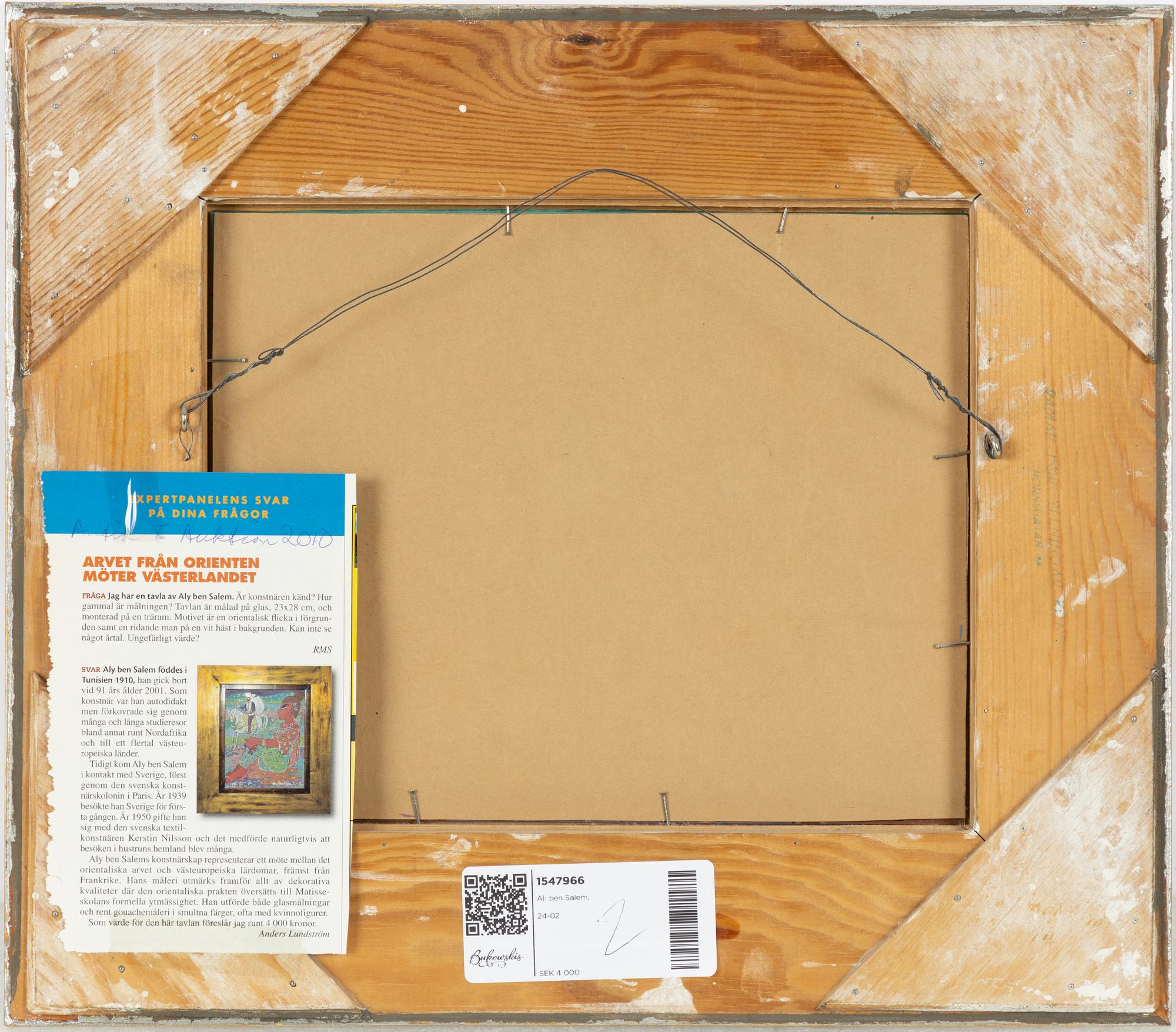 Aly Ben Salem, Fåglar.