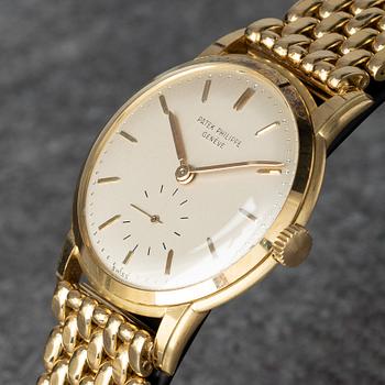 Patek Philippe, Calatrava, "Beads of rice bracelet by Gay Frères", ca 1954.