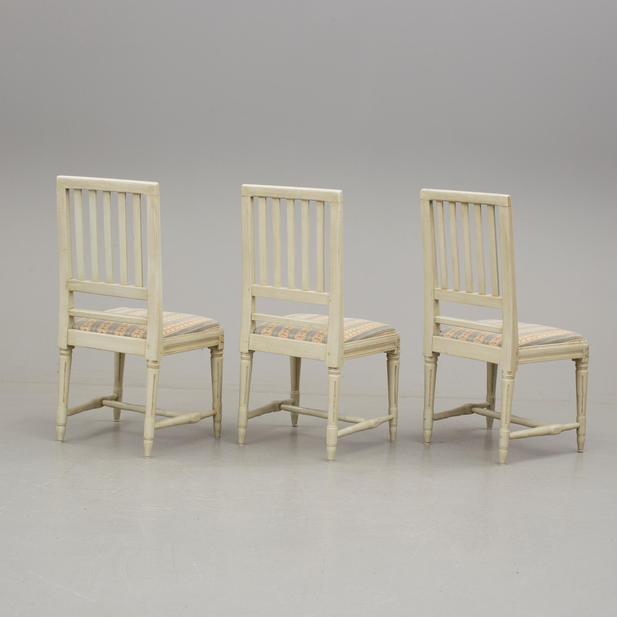 STOLAR, 3 st, Sengustavianska, omkring 1800.