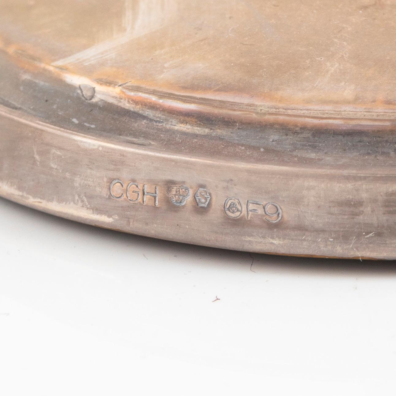 Two paird of silver candel sticks, GAB, 1951 and C.G.Hallberg, 1956, Sweden.