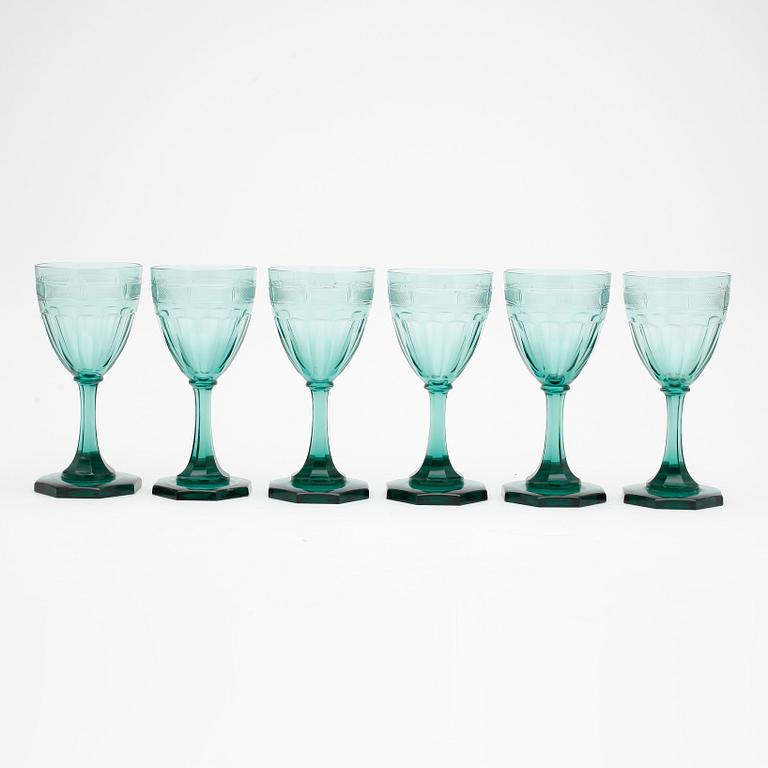 GLAS, 6 st, Strömbergshyttan, "Hörningsholm", 1900-talets första hälft.