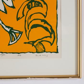 Pierre Alechinsky, lithograph in colours, 1978, signed 3/125.