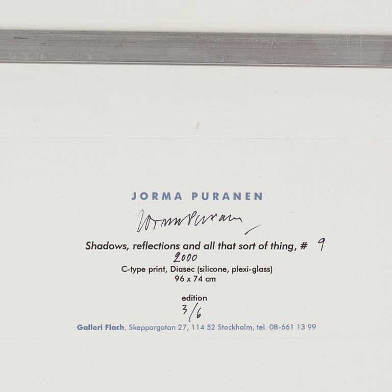 Jorma Puranen, photograph mounted to acrylic glass signed numbered 3/6 verso.
