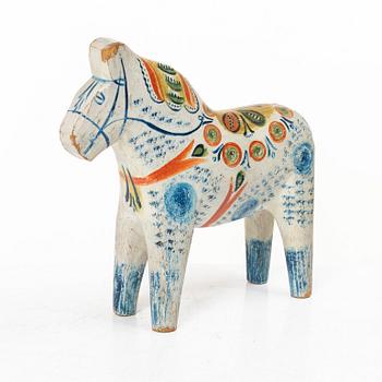 Dalahäst, allmoge, tillskriven Erik Svensk, Bergkarlås, 1920-tal.