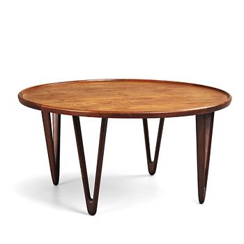 356. Tove & Edvard Kindt-Larsen, a walnut coffee table, Denmark 1950's.