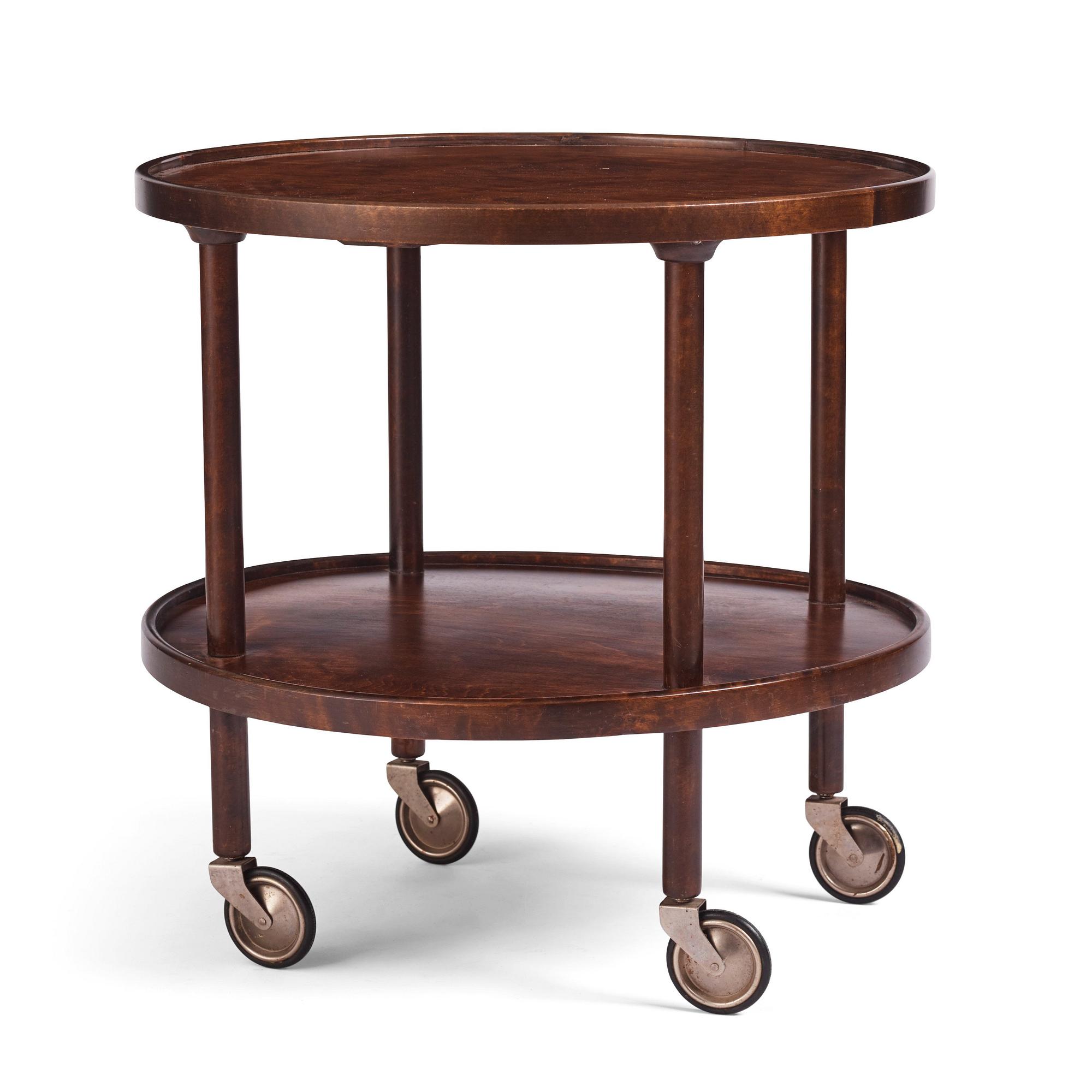 Gemla, a table on castors model "No 121", Diö 1930s.