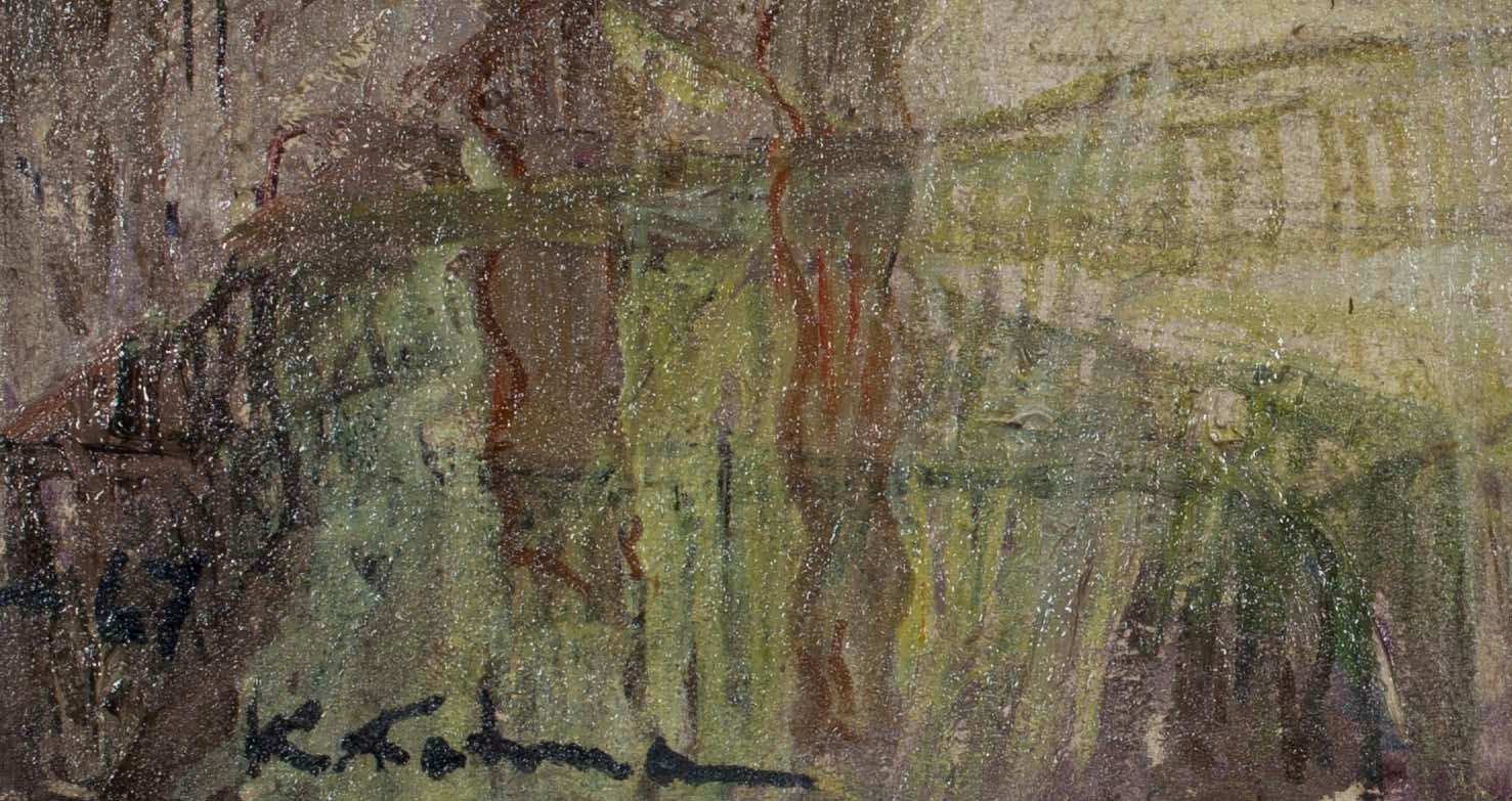 OKÄND KONSTNÄR, olja på duk, ev. sign. K. Katman, dat -67.