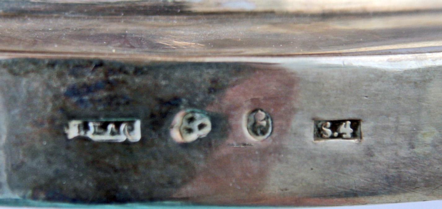 SOCKERSKÅL, silver, nyrokoko, Lars Larsson & C:o 1848, vikt 696g.